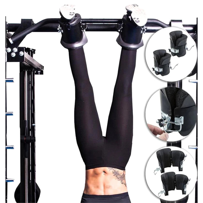 1 Pair Anti Gravity Inversion Boots Therapy Hang Spine Ab Chin Up Gym Hook Hanging Pull Up Bodybuilding Fitness Handstand Shoes TechElect