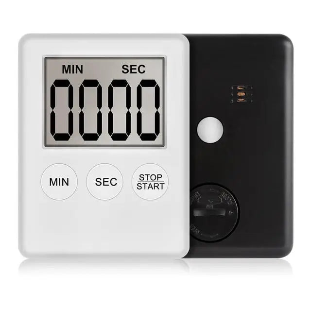 Magnet Kitchen Cooking Timers LCD Digital Screen Kitchen Timer Square Cooking Timer Count Up Countdown Alarm Clock For Cooking Techelectronicx