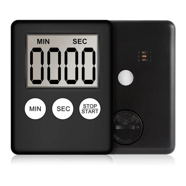 Magnet Kitchen Cooking Timers LCD Digital Screen Kitchen Timer Square Cooking Timer Count Up Countdown Alarm Clock For Cooking Techelectronicx