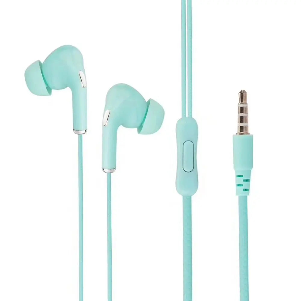 High Definition Wired Earphone 3.5mm In-Ear Control Portable Sport Wired Headset With Mic Wired Headphones For Mobile Phones - TechElect