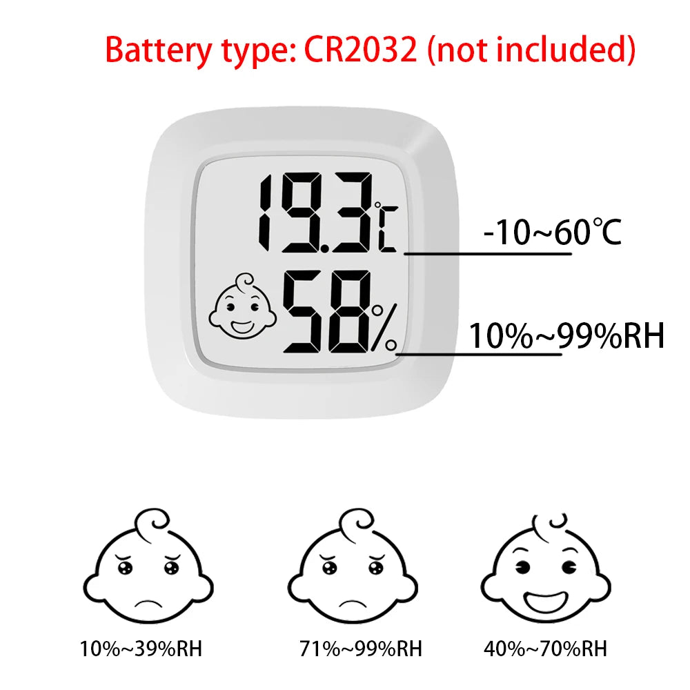 Mini LCD Digital Thermometer Hygrometer Indoor Room Temperature Humidity Meter Sensor Gauge Weather Station Techelectronicx