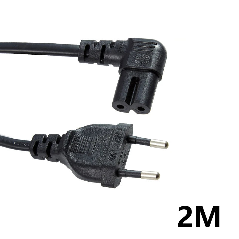 0.3-10m EU Extension Cord C7 Power Cable Figure 8 Euro Plug AC Cable For Samsung LG Sony TV Samsung Monitor Power Supply PS2 3 Techelectronicx