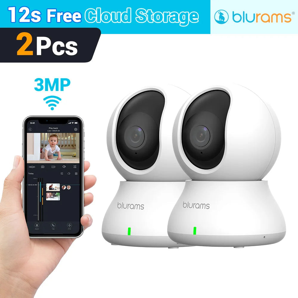 Blurams Baby Monitor Camera 2K HD Home Security Camera with Motion Detection and Two-Way Audio, Easy Setup, Clear Day & Night TechElect