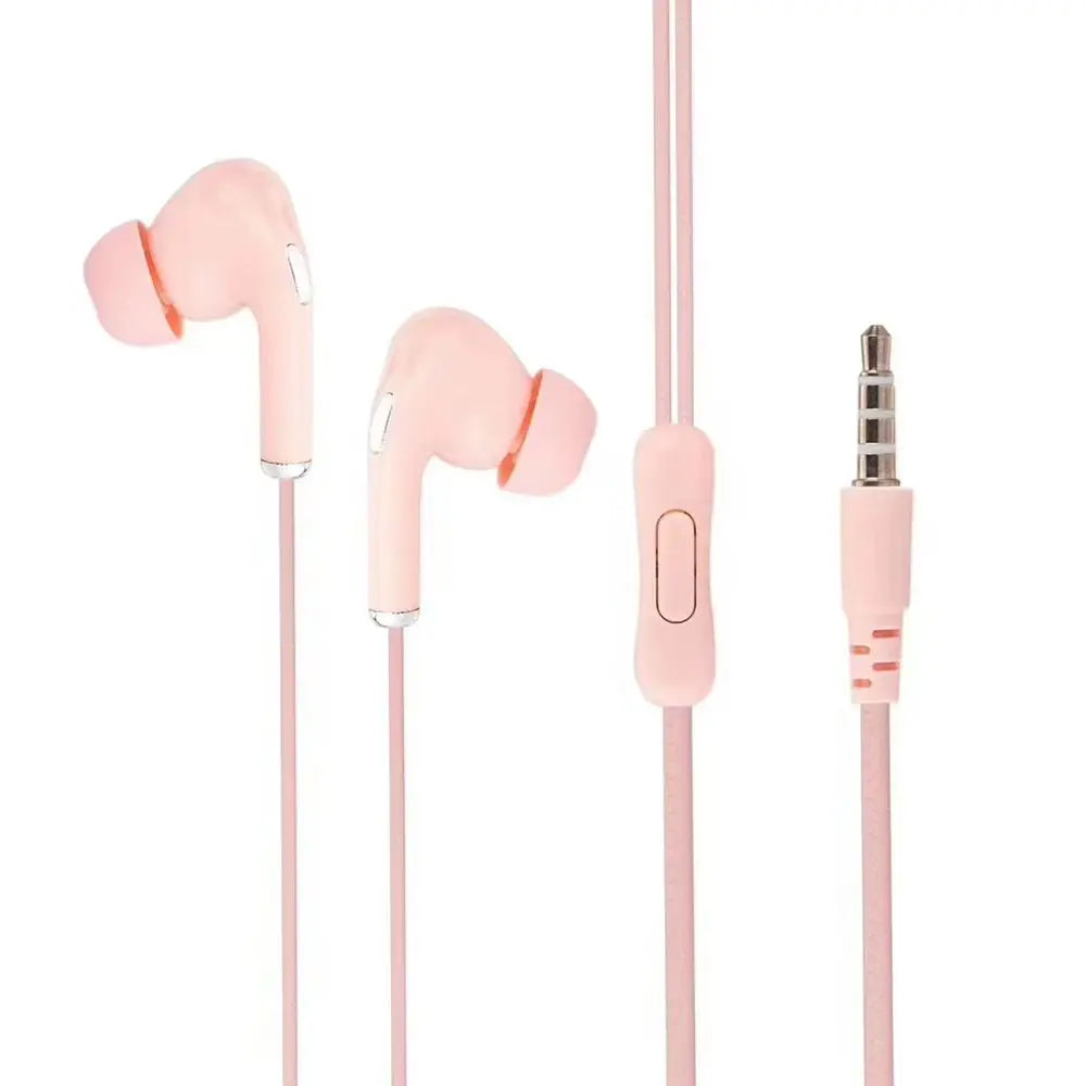 High Definition Wired Earphone 3.5mm In-Ear Control Portable Sport Wired Headset With Mic Wired Headphones For Mobile Phones - TechElect