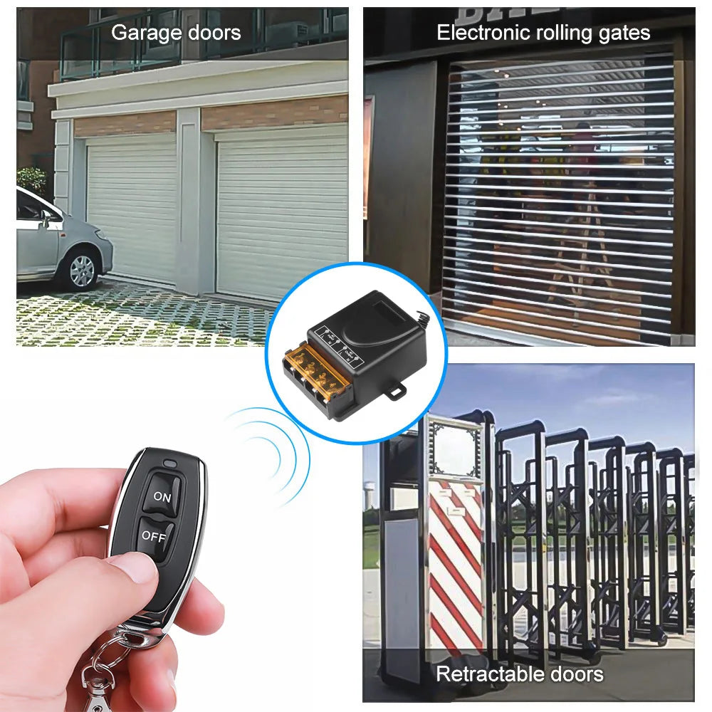 AC 220V 30A 1CH 433Mhz Wireless Remote Control Switch RF Relay Receiver + On/Off Transmitter For Electric Appliance Lamp TechElect