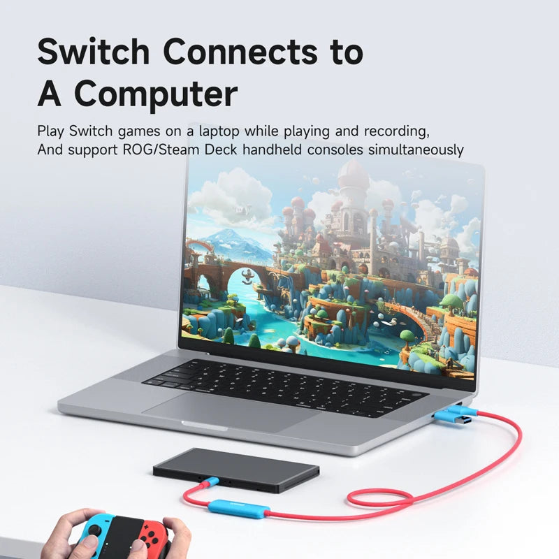 Hagibis USB3.0 Video Capture Card with 100W PD USB C to USB A/USB C Live and Record Video Audio Gaming for Quest 2 3 Switch ROG TechElect