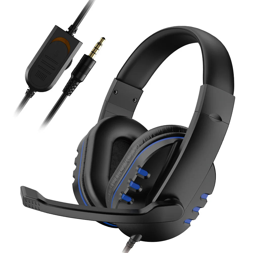 3.5mm Wired Gaming Headphones Game Headset Noise Cancelling Earphone with Microphone Volume Control for PS4 Play Station 4 PC - TechElect