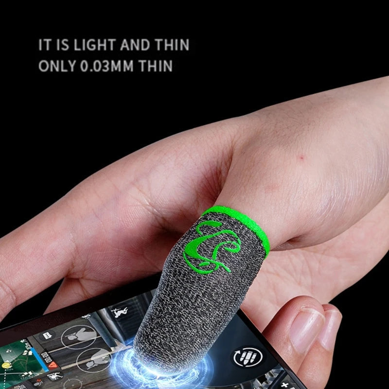 1 Pair Gamer Sleeve Sweatproof Dedales Gamer Finger Cover Touch Screen Fingertips Sleeve For PUBG Mobile Games Game Accessories Techelectronicx