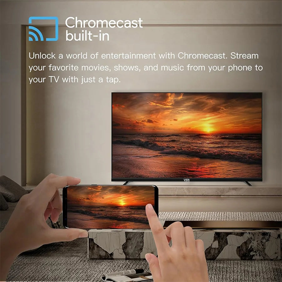Smart Tv 32 Inches Television 32 40 43 50 65 Inch LED Tv With Google Android WiFi Smart Tv Techelectronicx