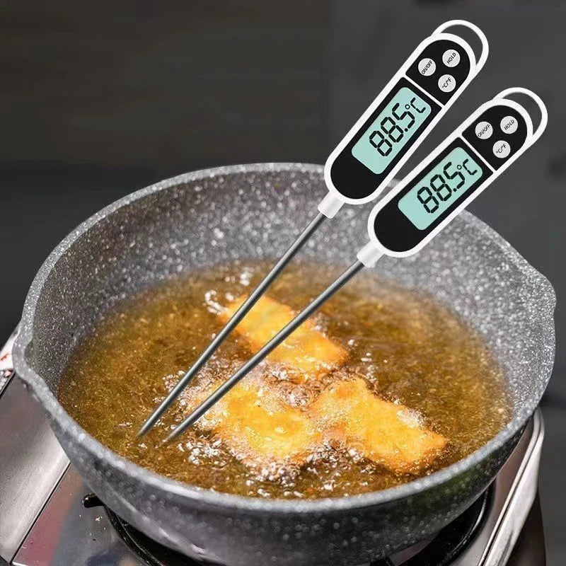 Probe Type Food Thermometer Kitchen Digital Thermometer For Meat Milk Cooking Food BBQ TP300 Electronic Temperature Gauge Tool Techelectronicx