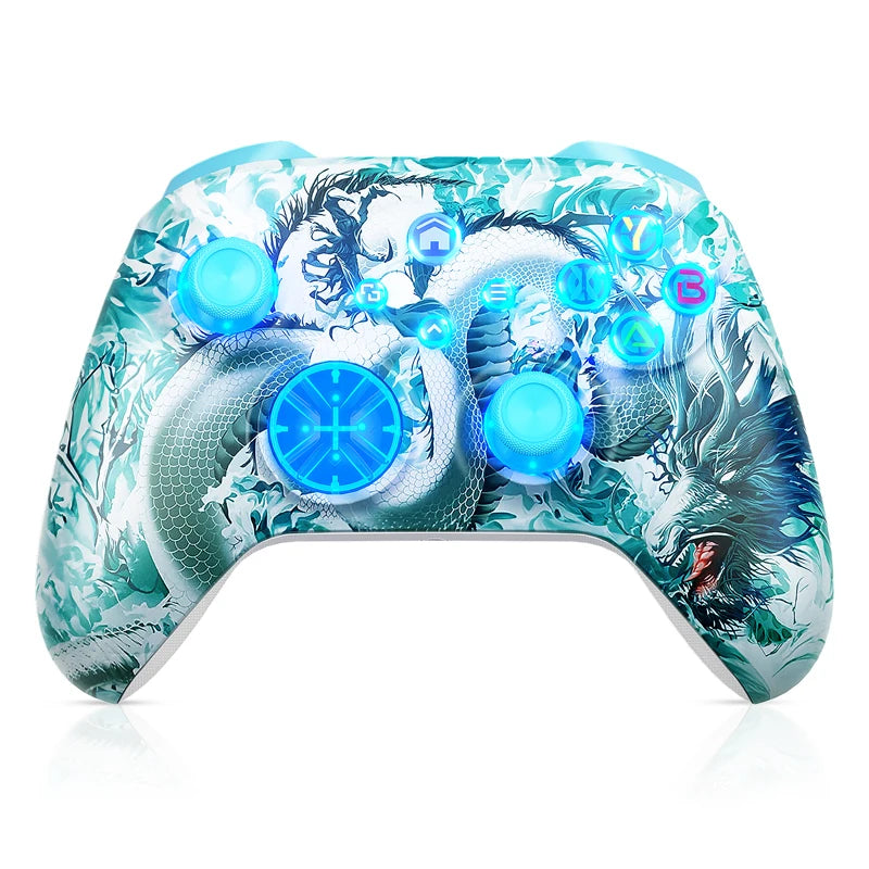 WIFI Control For XBOX One ,Series S/X Wireless Controller Dual Vibration Hall Effect 6-Axis Gyro FUNC RGB Gamepad Accessories Techelectronicx