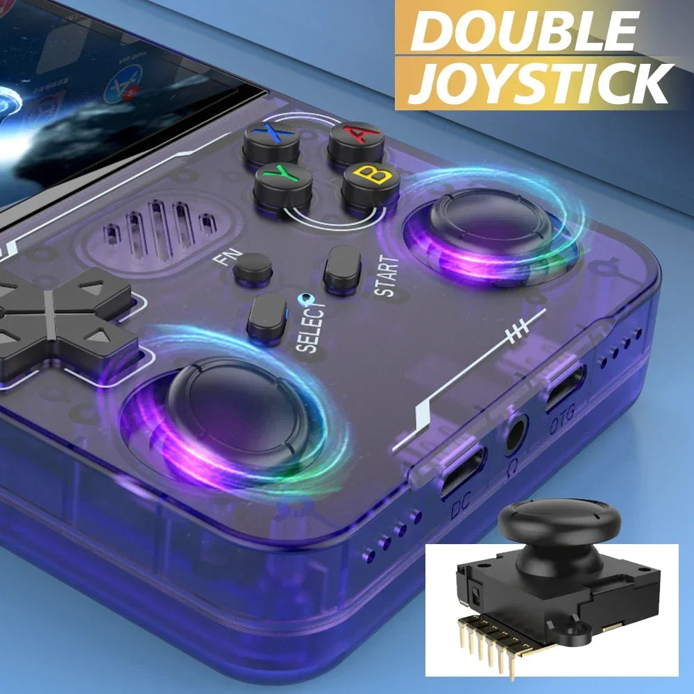 100% ArKOS R36XX Retro Handheld Game Console Linux System 3.5 Inch IPS Screen 64/128GB/256GB Game Player R36S updated version Techelectronicx