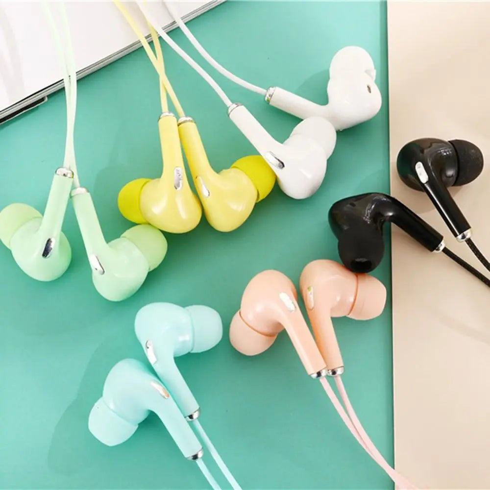 High Definition Wired Earphone 3.5mm In-Ear Control Portable Sport Wired Headset With Mic Wired Headphones For Mobile Phones - TechElect