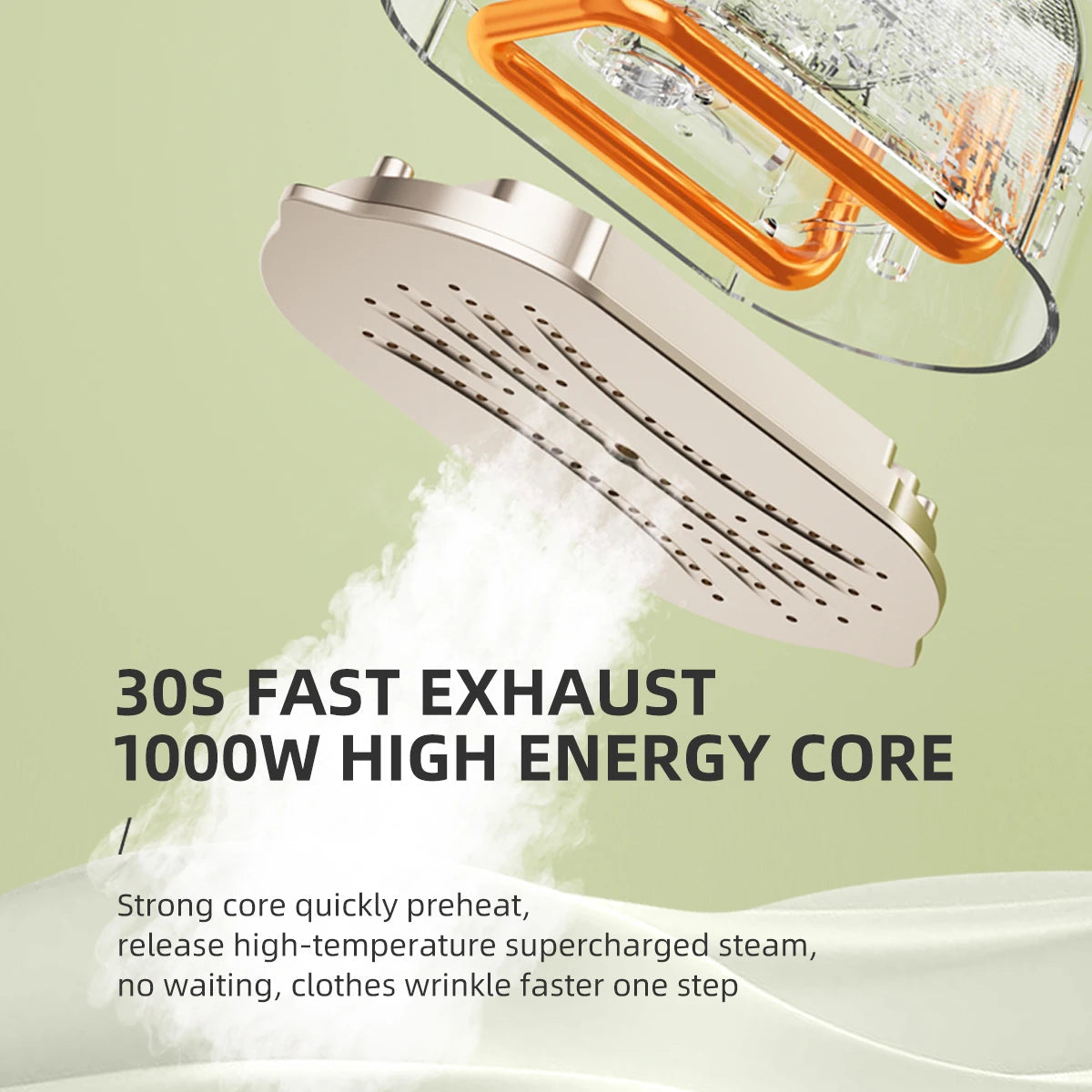 MOCATT Handheld Steam Clothing Iron Is Foldable,Fast Wrinkle Removal,Leak Proof,Portable Household Appliance For Travel Use Techelectronicx
