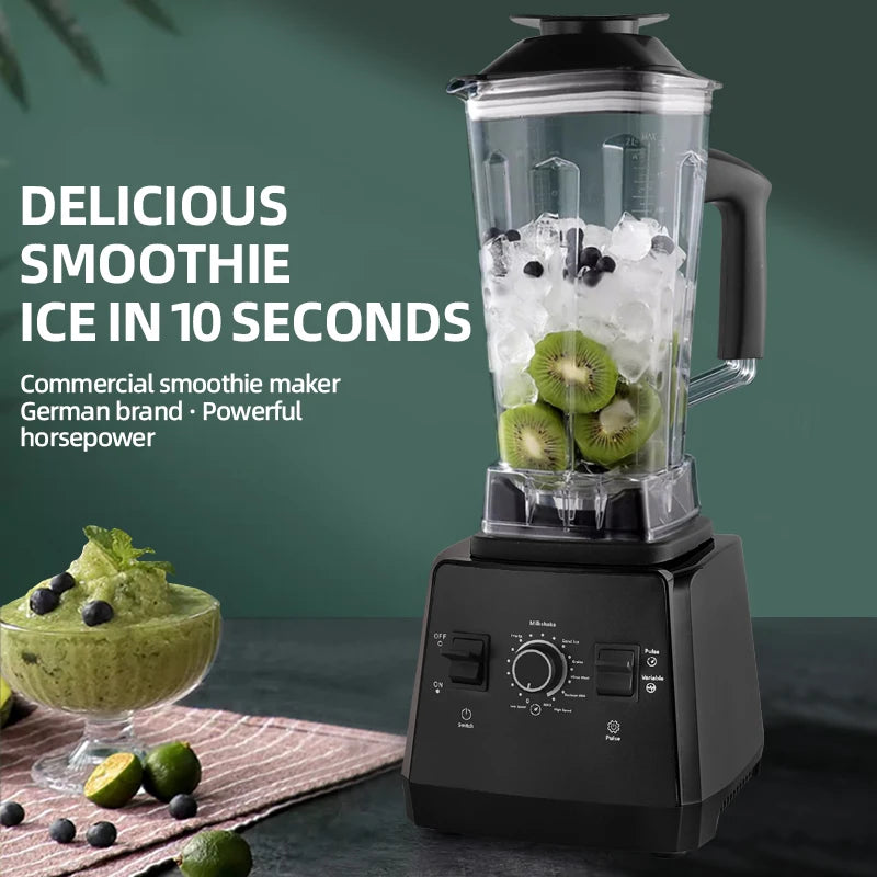 500W Heavy Duty Commercial Blender Stationary Mixer Ice Smoothies Appliances for Kitchen Professional High Power Food Processor TechElect