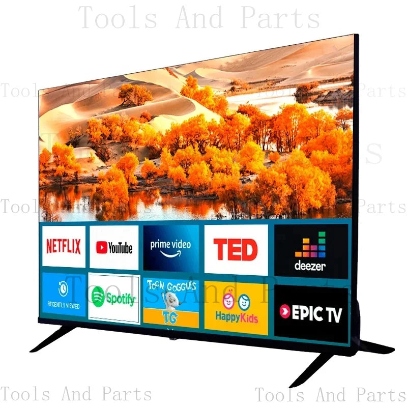 Normal 24 Flat Screen Led Tv Accept Custom Android Tv Television Tv 32 40 43 50 55 65 75 85 Inch 4K Techelectronicx