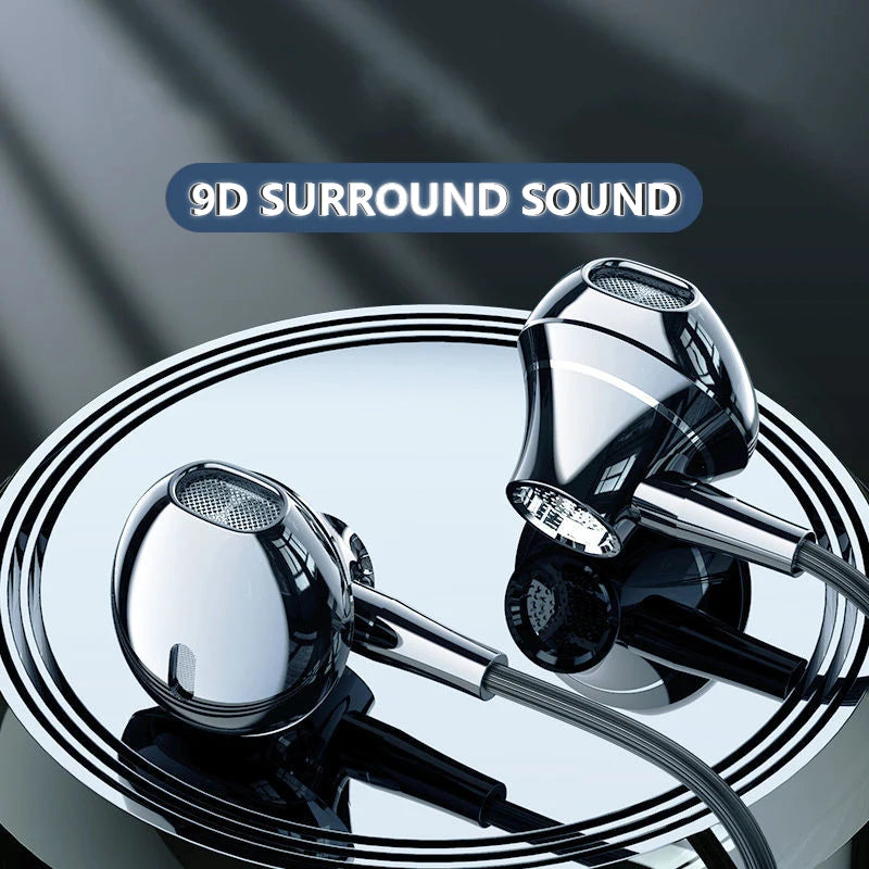 Type-C In-Ear Wired Karaoke Headphones 3.5mm Stereo Music Earbud Handfree Headset Earphones with Mic - TechElect