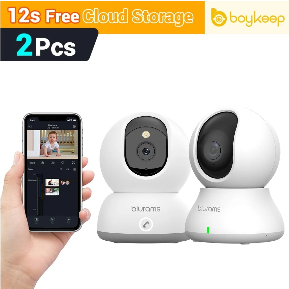 Blurams Baby Monitor Camera 2K HD Home Security Camera with Motion Detection and Two-Way Audio, Easy Setup, Clear Day & Night TechElect