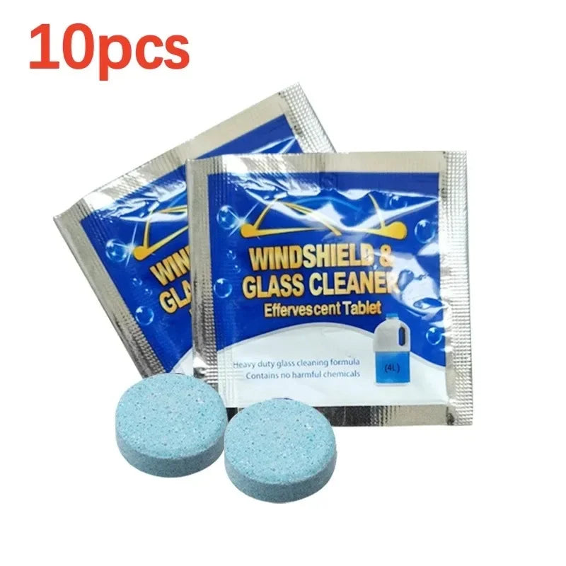 All-Season Windshield Washer Effervescent Tablet (Solid Concentrate) Shellac-Free Formula Techelectronicx