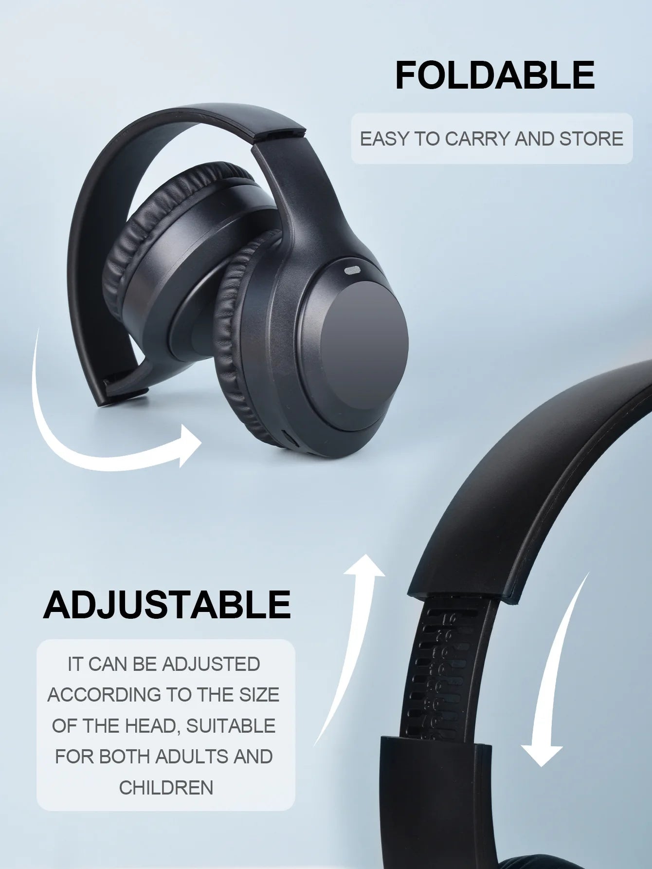 #Wireless Bluetooth 5.3 Headphones Over Ear HIFI Stereo Headsets True Sport Gamer Earphone TF/AUX Music Player with HD Mic Gifts TechElect