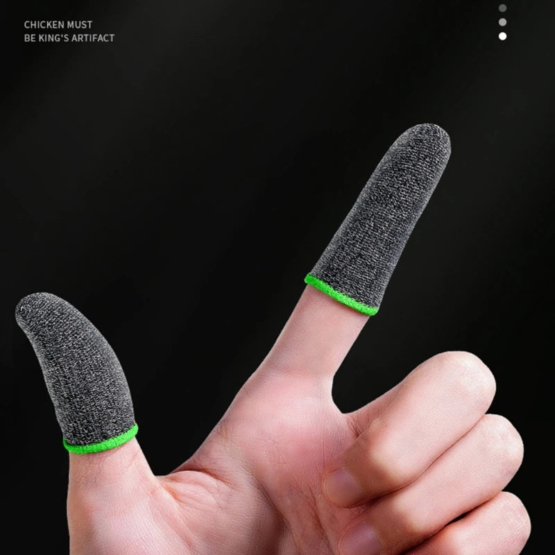 1 Pair Gamer Sleeve Sweatproof Dedales Gamer Finger Cover Touch Screen Fingertips Sleeve For PUBG Mobile Games Game Accessories Techelectronicx