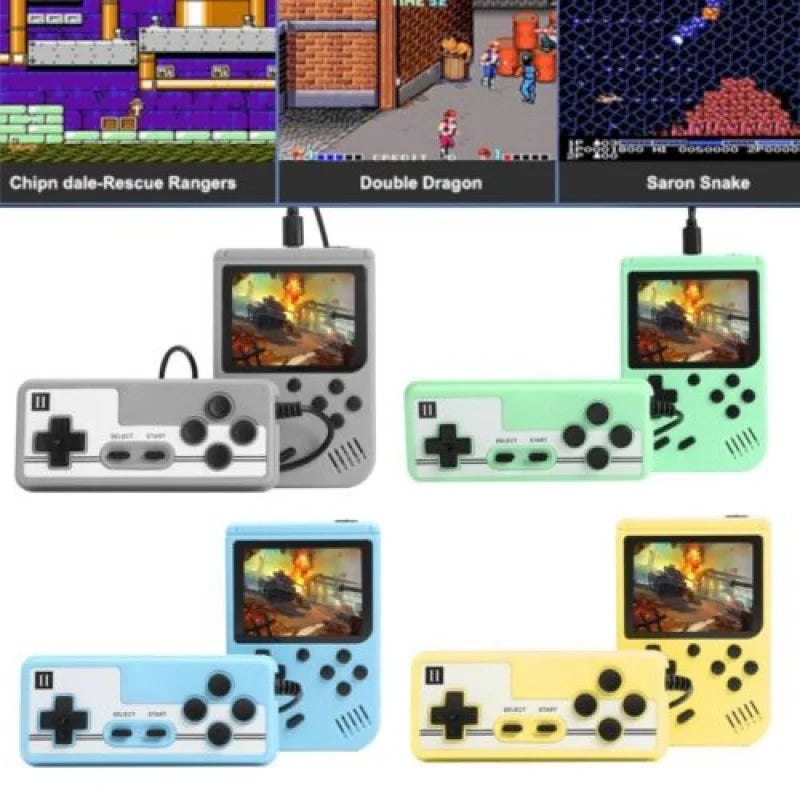 Retro Portable Mini Handheld Video Game Console 8 Bit 3.0 Inch Color LCD Kids Color Game Player Built in 500 Games Techelectronicx