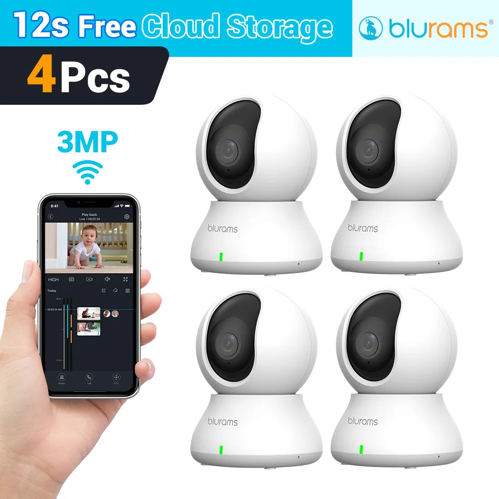 Blurams Baby Monitor Camera 2K HD Home Security Camera with Motion Detection and Two-Way Audio, Easy Setup, Clear Day & Night TechElect