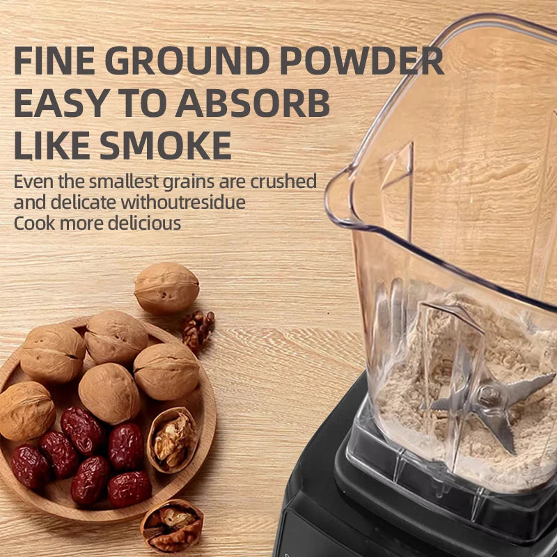 500W Heavy Duty Commercial Blender Stationary Mixer Ice Smoothies Appliances for Kitchen Professional High Power Food Processor TechElect