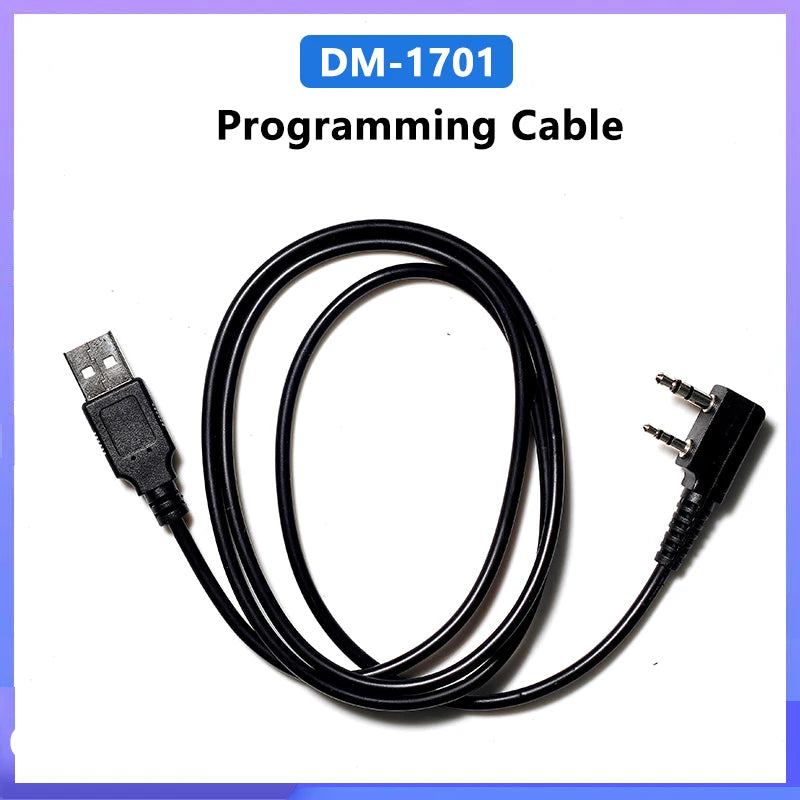 USB Programming Cable Baofeng DM-1701 Open GD77 For BF DMR Walkie Talkie DM-5R DM-1801 DM-1702 DM-1706 Two Way Radio Accessories Techelectronicx