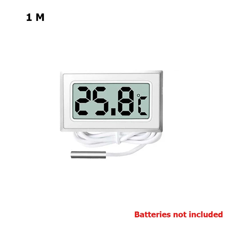 Mini Digital LCD Indoor Convenient Temperature Sensor Humidity Meter Thermometer Hygrometer Gauge Instruments Cable Measurement Techelectronicx