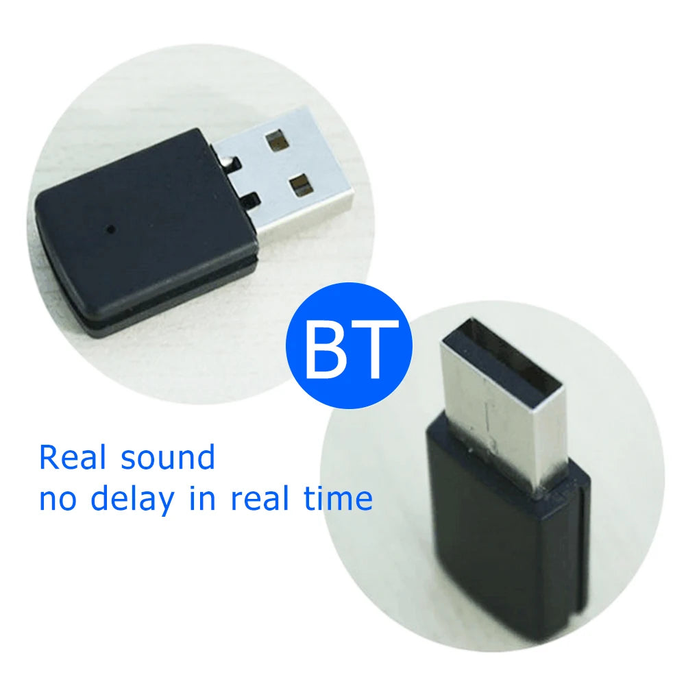 USB Bluetooth-compatible4.0 Wireless Audio Adapter Dongles Earphone Receiver Transmitter for PS4 for PS5 Controller TechElect