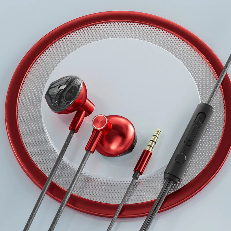 Type-C In-Ear Wired Karaoke Headphones 3.5mm Stereo Music Earbud Handfree Headset Earphones with Mic - TechElect