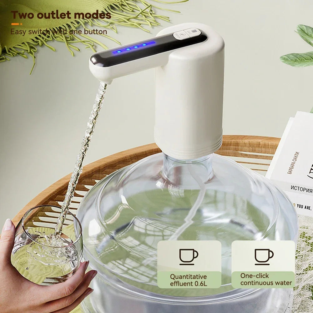 Powerful Automatic Water Dispenser Portable Water Gallon Bottle Switch Pump Usb Charging for Home Kitchen Office Appliances TechElect