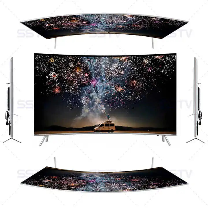 Hot Selling Television Set 55 Inch Full Screen UHD 4K LED Tv 65 Inch Curved Smart Tv Techelectronicx