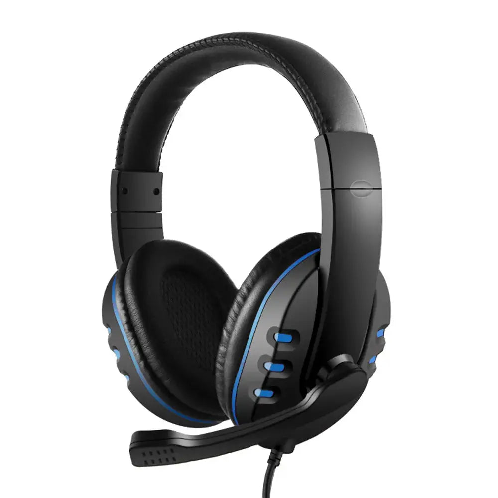 Headphones 3.5mm Wired Gaming Headset Earphones Music For PS4 Play Station 4 Game PC Chat computer With Microphone - TechElect
