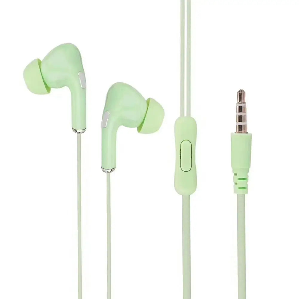 High Definition Wired Earphone 3.5mm In-Ear Control Portable Sport Wired Headset With Mic Wired Headphones For Mobile Phones - TechElect