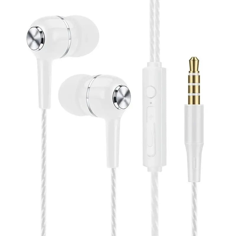3.5mm Wired Earphone In-Ear Headset HIFI Heavy Bass Earbuds Monitor Sports Headset Stereo Music Gaming Headphone with Microphone - TechElect