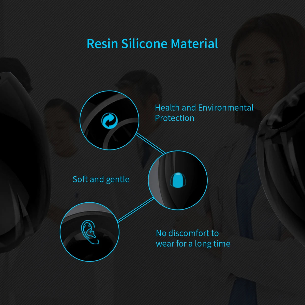 KZ 3Pairs (6pcs) Wired Earphone Memory Cotton Earmuffs Rebound Earplugs Headset PU Sponge Memory Sponge Headphones Eartips - TechElect
