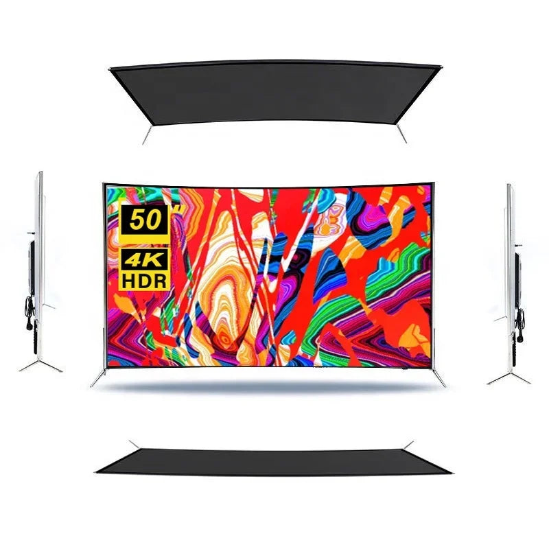 Curved Screen 50 Inch Smart Android LED TV Ultra HD 4K Smart Television TechElect