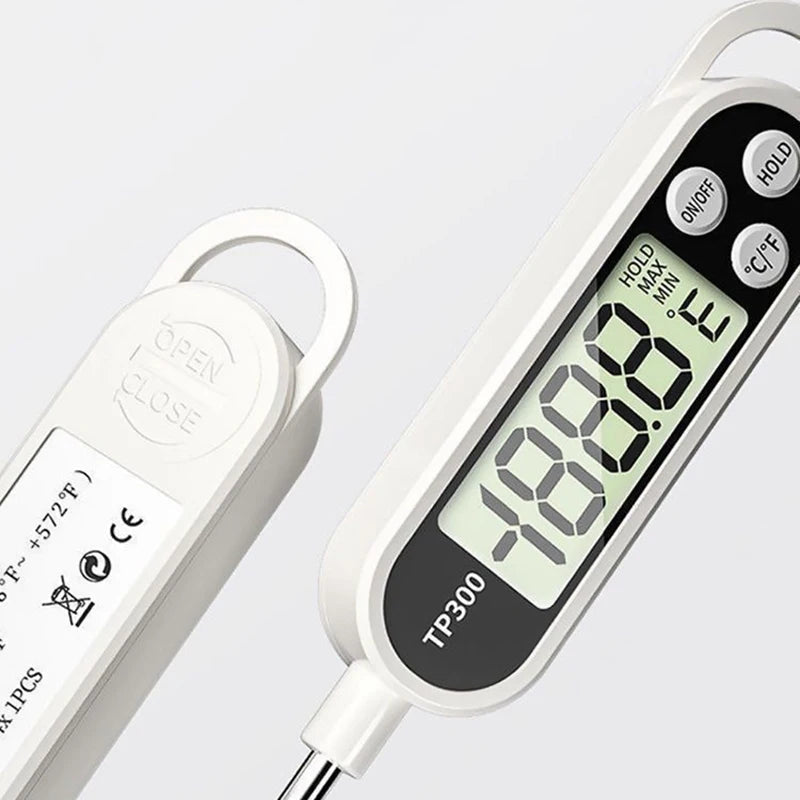 Probe Type Food Thermometer Kitchen Digital Thermometer For Meat Milk Cooking Food BBQ TP300 Electronic Temperature Gauge Tool Techelectronicx