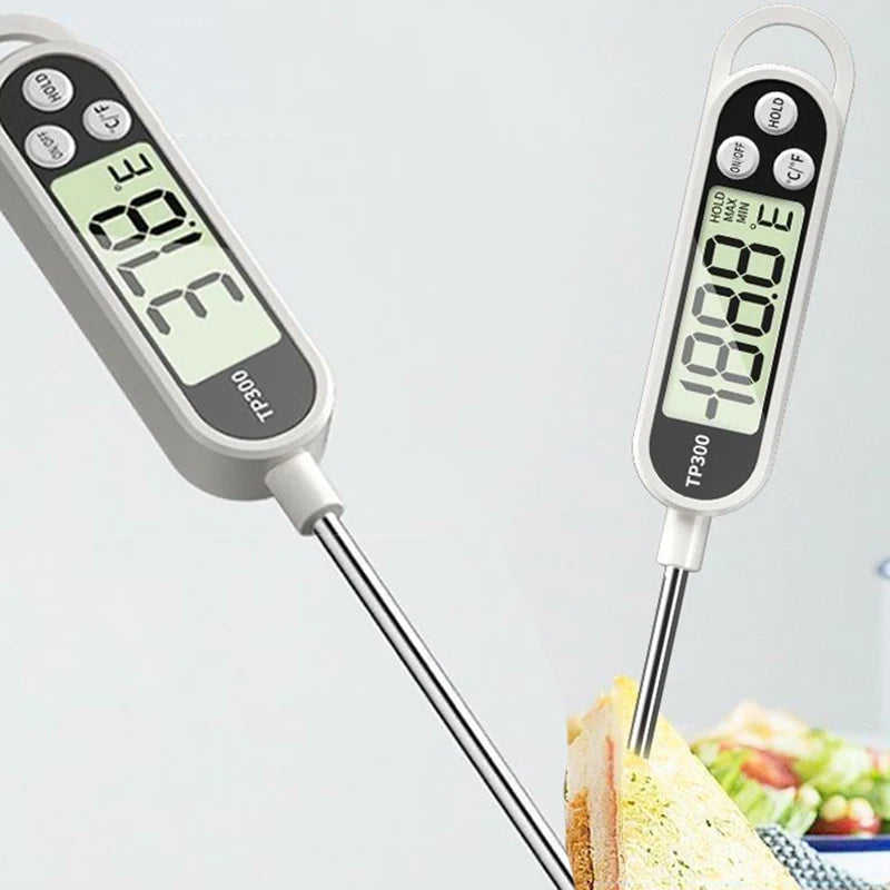 Food Meat Thermometer Probe Type Kitchen Digital Thermometer For Milk Cooking Food BBQ TP300 Electronic Temperature Gauge Tool Techelectronicx