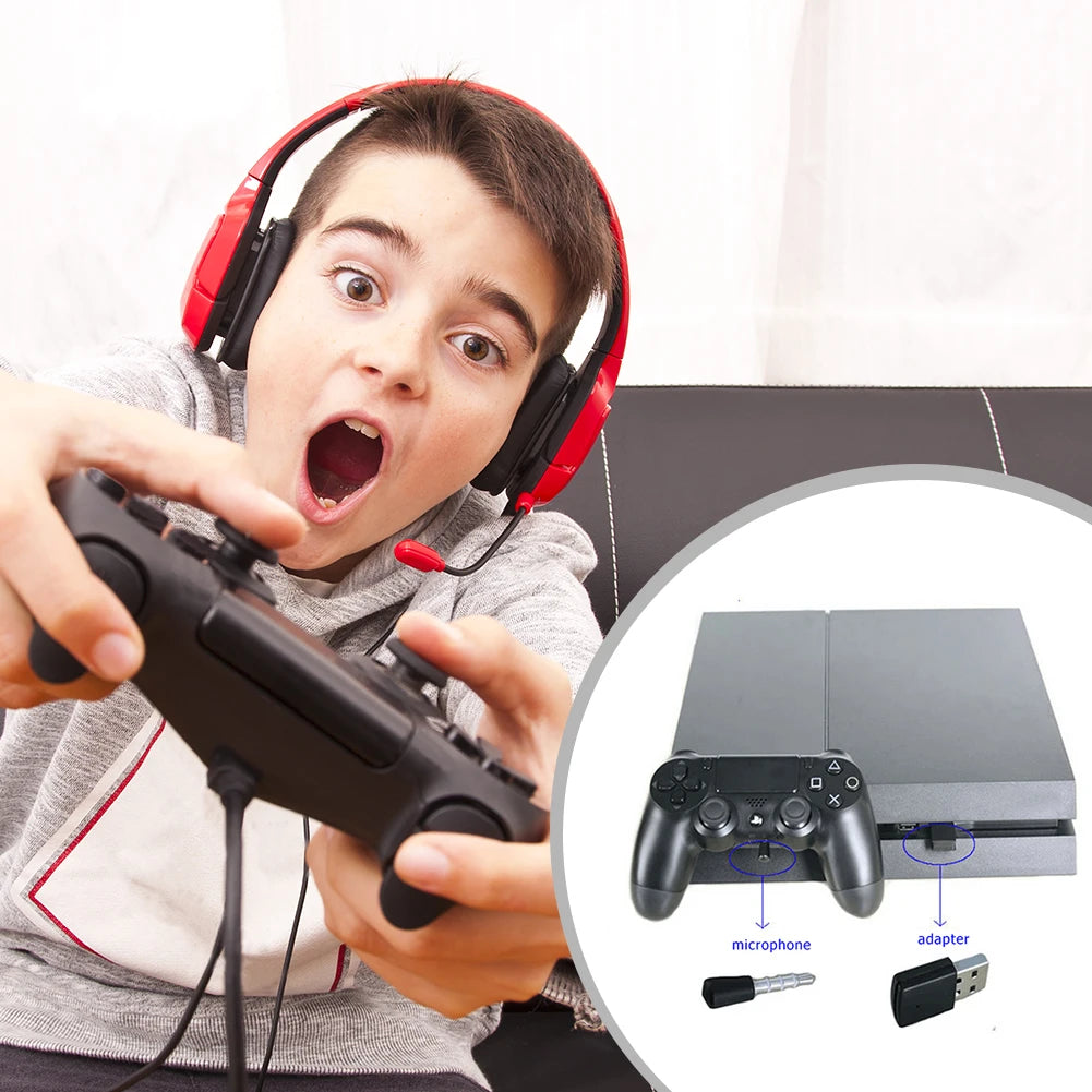 USB Bluetooth-compatible4.0 Wireless Audio Adapter Dongles Earphone Receiver Transmitter for PS4 for PS5 Controller TechElect