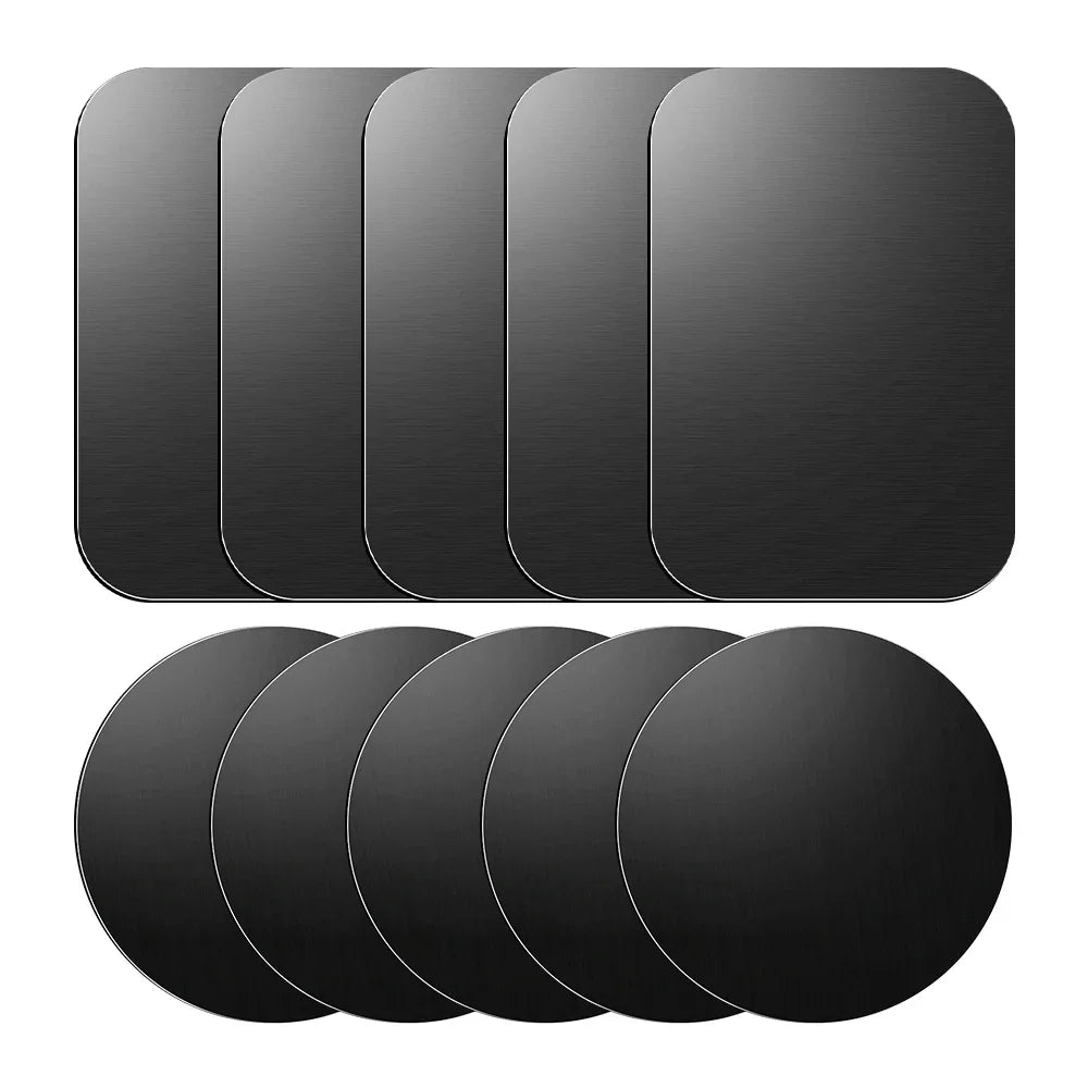 1/2/5/10pcs Magnetic Metal Plate Disk Car Phone Holder Stickers Magnetic Patch Sticker for Tablet Mobile Phone Car Stand Mount Techelectronicx