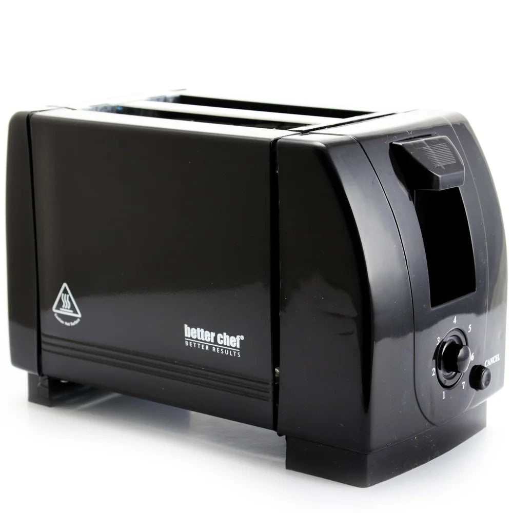 2 Slice Toaster Adjustable Control Built-in Cancel Button Easy Clean Crumb Tray Perfect Breakfast Kitchen Appliance Techelectronicx