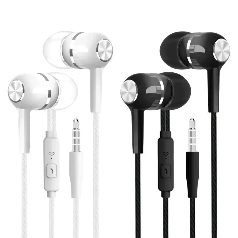 3.5mm Wired Earphone In Ear Headset HIFI Heavy Bass Earbuds Monitor Sports Headset Stereo Music Gaming Headphone with Microphone - TechElect