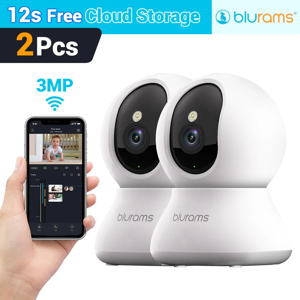 Blurams Baby Monitor Camera 2K HD Home Security Camera with Motion Detection and Two-Way Audio, Easy Setup, Clear Day & Night TechElect