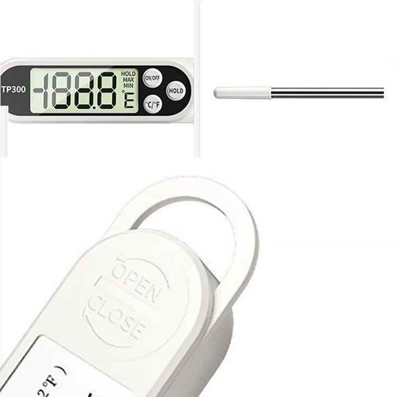 Food Meat Thermometer Probe Type Kitchen Digital Thermometer For Milk Cooking Food BBQ TP300 Electronic Temperature Gauge Tool Techelectronicx