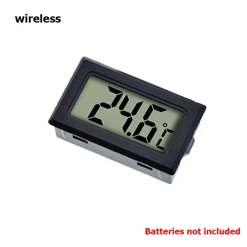 Mini Digital LCD Indoor Convenient Temperature Sensor Humidity Meter Thermometer Hygrometer Gauge Instruments Cable Measurement Techelectronicx