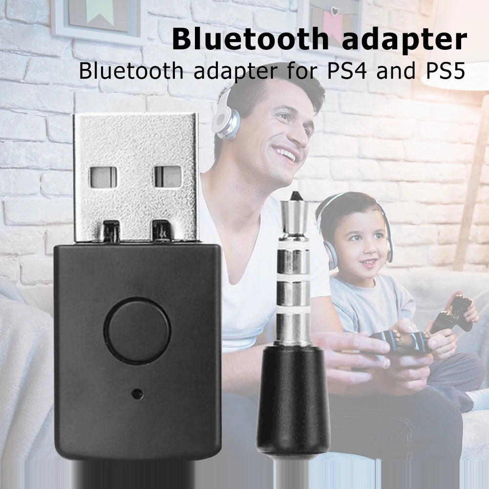 USB Bluetooth-compatible4.0 Wireless Audio Adapter Dongles Earphone Receiver Transmitter for PS4 for PS5 Controller TechElect