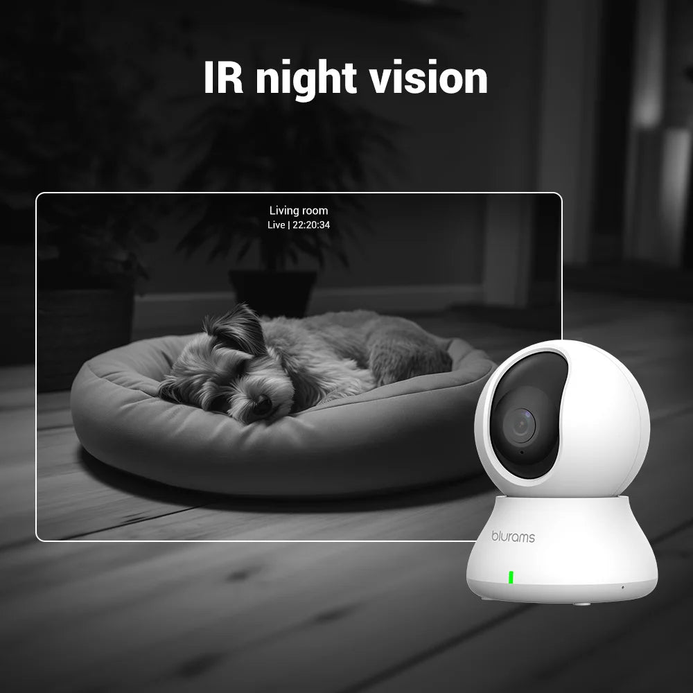 Blurams Baby Monitor Camera 2K HD Home Security Camera with Motion Detection and Two-Way Audio, Easy Setup, Clear Day & Night TechElect
